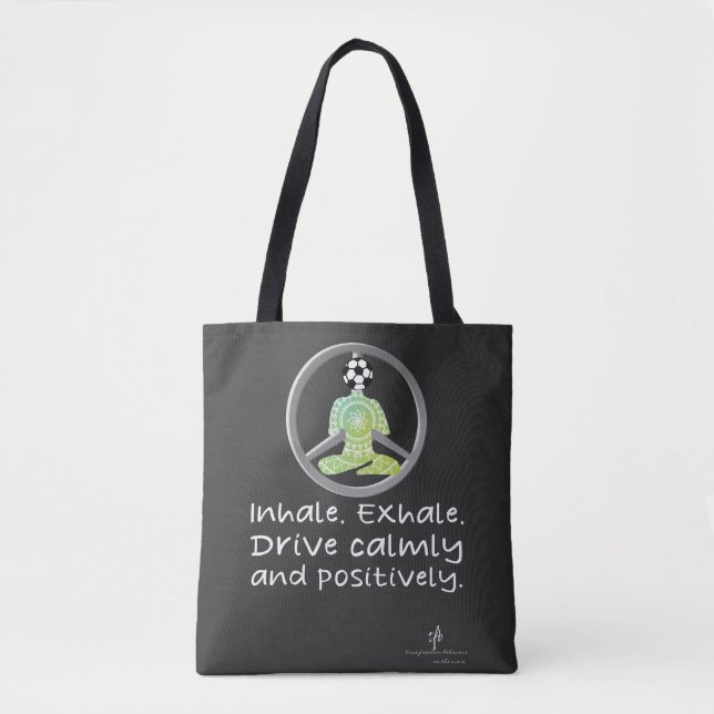 Calm Car Ride Home Burpless Cucumber Soccer Tote Bag (Front)