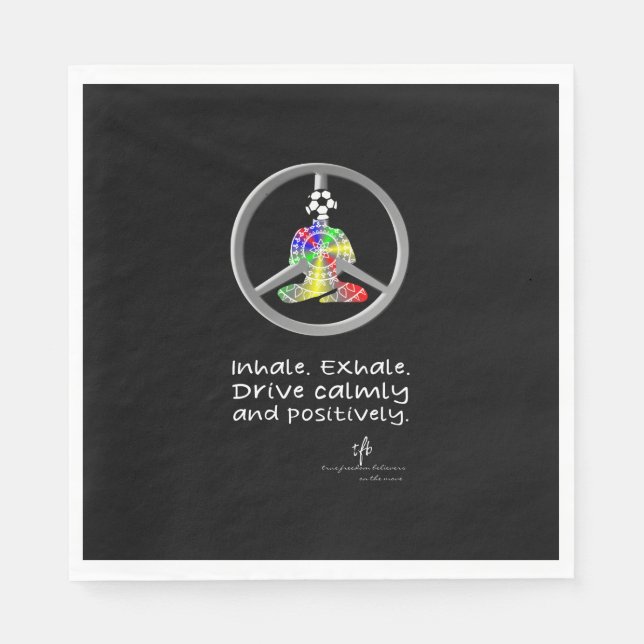 Calm Car Ride Home Lifelike TV Soccer Napkin (Front)