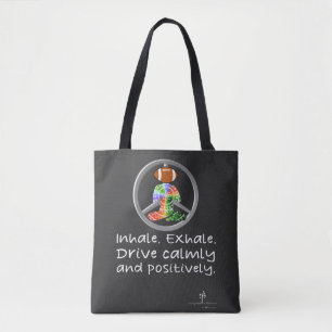Calm Car Ride Home Tropical Colours Football Tote Bag