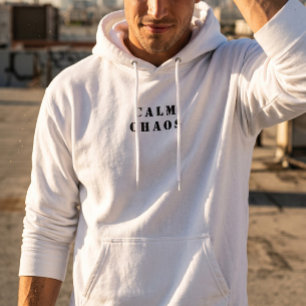 Calm Chaos - Sweat à capuche Minimaliste Paradoxal
