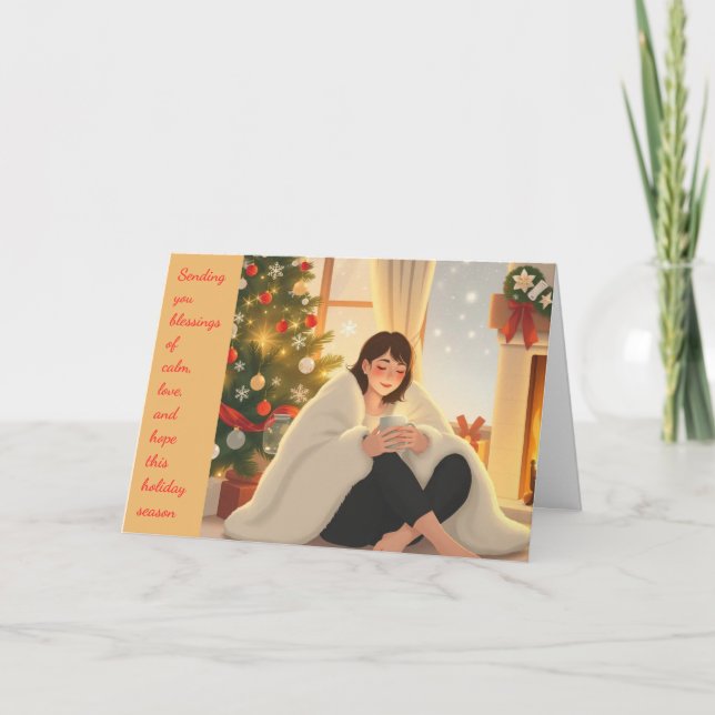 Calm Christmas  Holiday Card (Front)