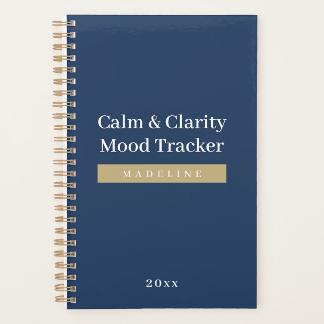 Calm & Clarity | Personalized Mood Tracker Planner (Front)