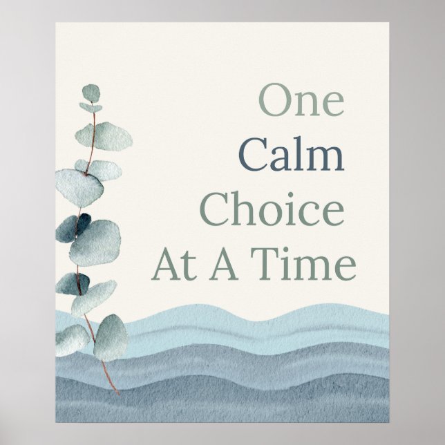 Calm Classroom Affirmations Poster (Front)