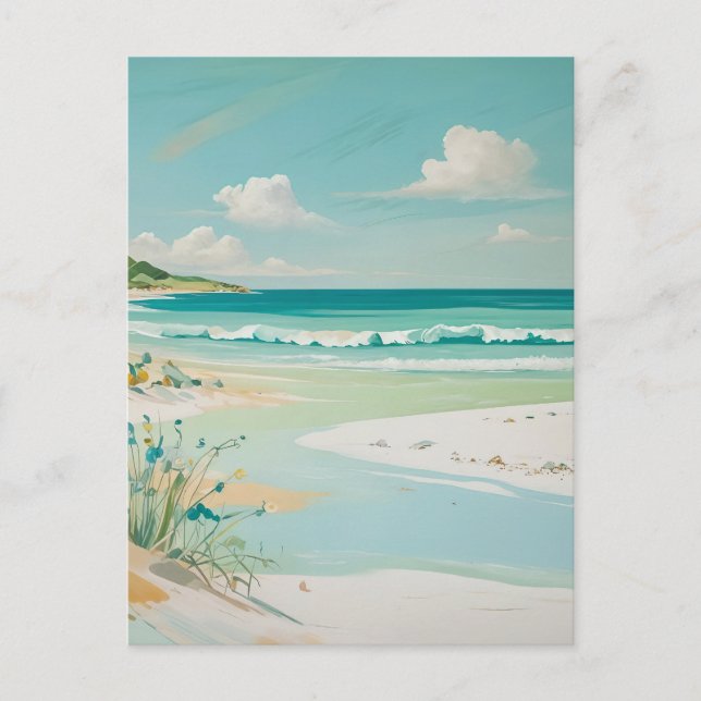 Calm Coastal View Postcard (Front)