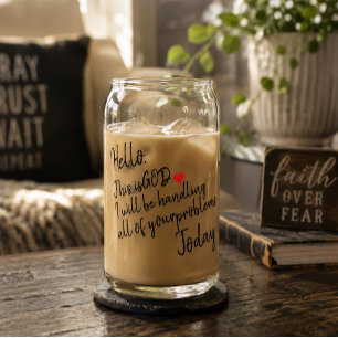 Calm Comfort Daily Encouragement Surrender Gift Can Glass