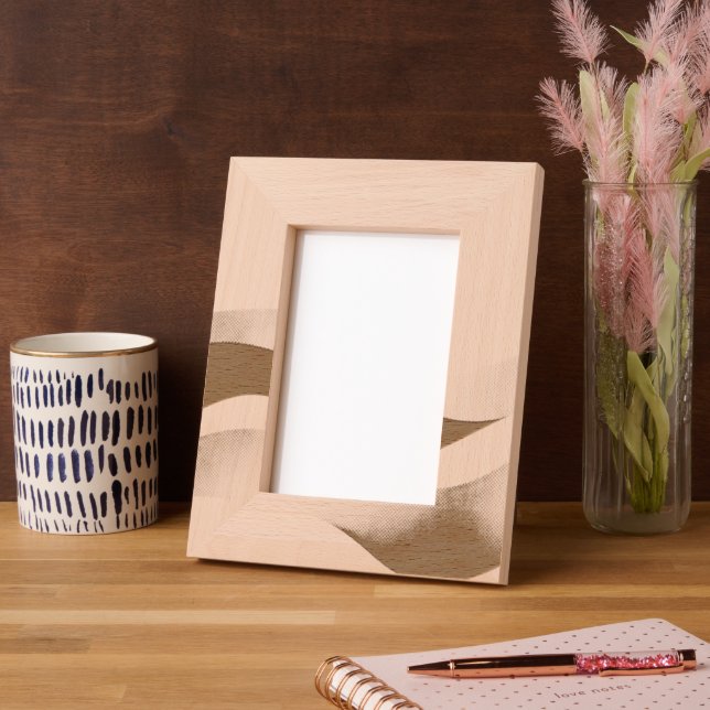 Calm Desert Waves with Fennec Essence | Minimal Se Etched Frames (Left)