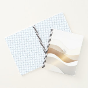 Calm Desert Waves with Fennec Essence Minimal Se Notebook