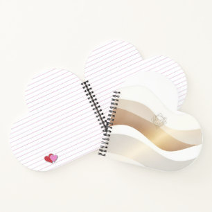 Calm Desert Waves with Fennec Essence Minimal Se Notebook