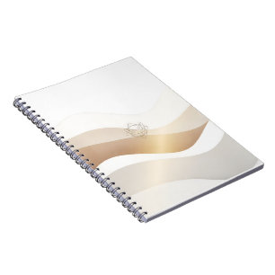 Calm Desert Waves with Fennec Essence Minimal Se Notebook