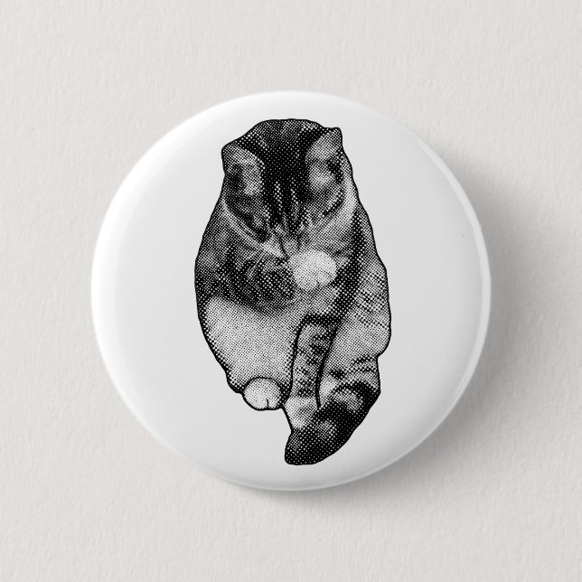 Calm Dot Smile 2 Inch Round Button (Front)