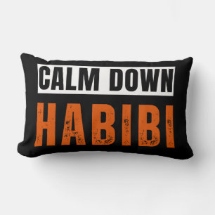 Calm Down Habibi Lumbar Pillow
