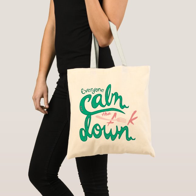 Calm Down Tote Bag (Front (Product))