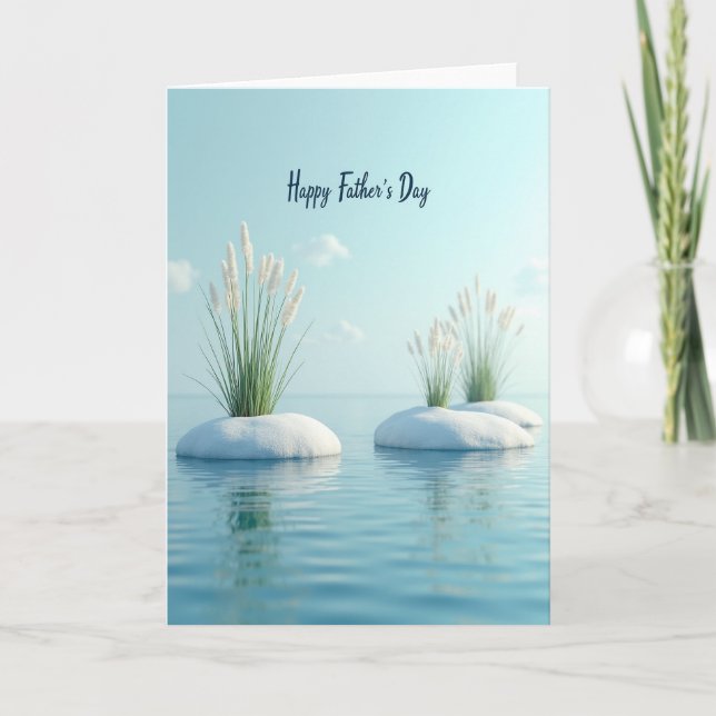 Calm Fathers Day Scene Card (Front)