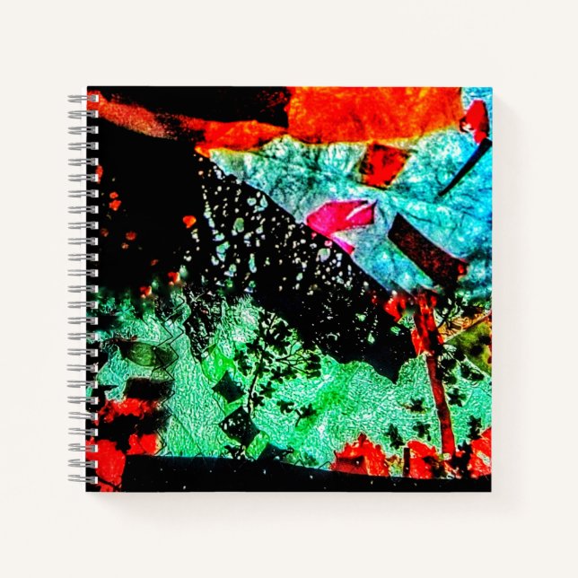 Calm flower Spiral Notebook,Smooth bloom abstract  Notebook (Front)