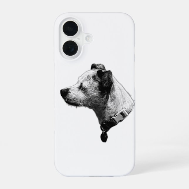  Calm Gaze Terrier Mix iPhone Case (Back)