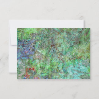 Calm green abstract invitation,Coziest calm green Invitation