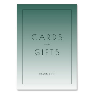 Calm Green Minimalist Gratitude Card