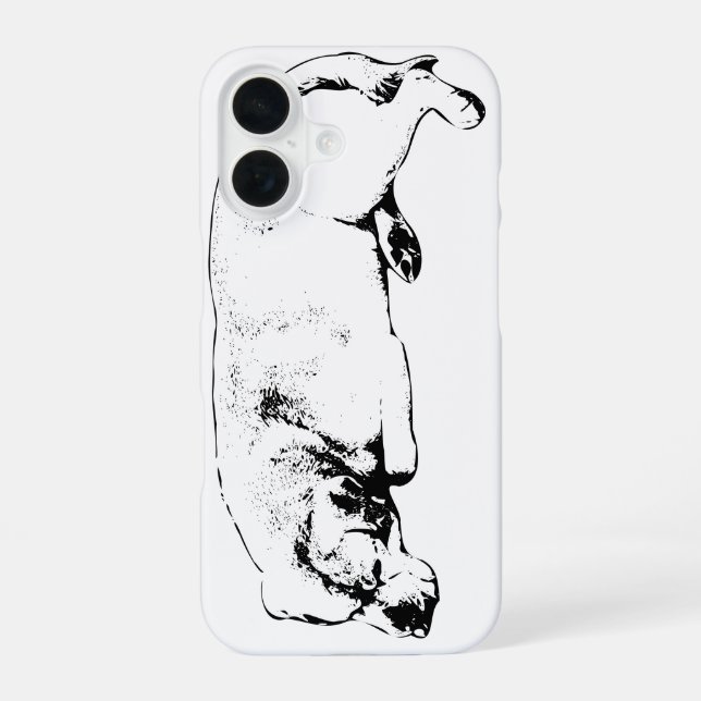 Calm Guardian, Pocket Size iPhone 16 Case (Back)