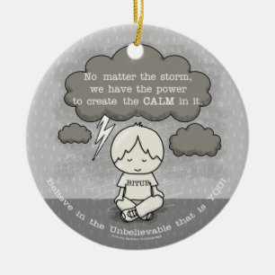 Calm in the Storm Ceramic Ornament
