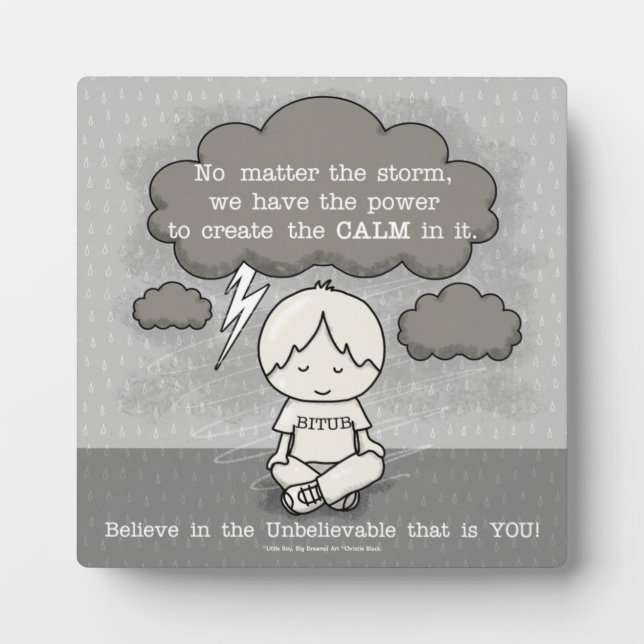 Calm in the Storm Plaque (Front)