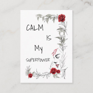 Calm Is My Superpower Self Trust & Confidence Enclosure Card