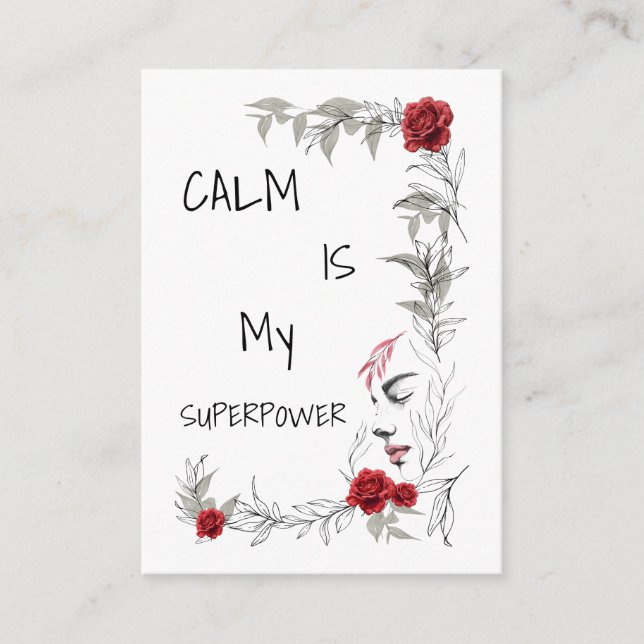 Calm Is My Superpower | Self Trust & Confidence Enclosure Card (Front)