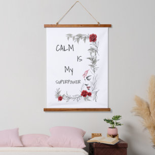 Calm Is My Superpower   Self Trust & Confidence Hanging Tapestry
