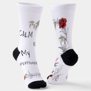 Calm Is My Superpower Self Trust & Confidence Socks