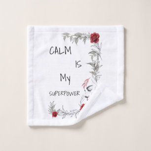 Calm Is My Superpower Self Trust & Confidence Wash Cloth
