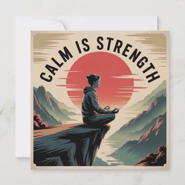 Calm Is Strength Invitation (Front)