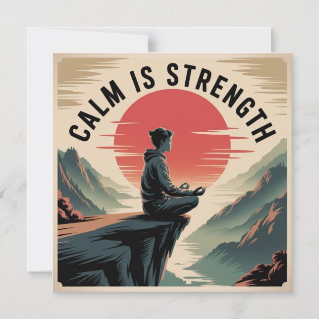 Calm Is Strength Magnetic Invitation (Front)