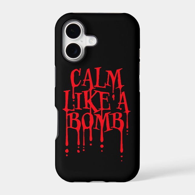 Calm Like a Bomb Paradox Irony Humor Explosive Fun (Verso)