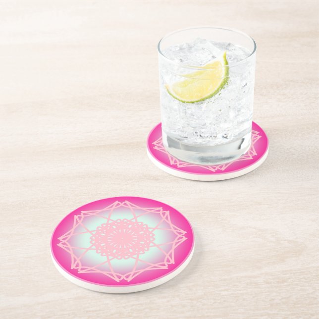 Calm Mandala Coaster (Side)