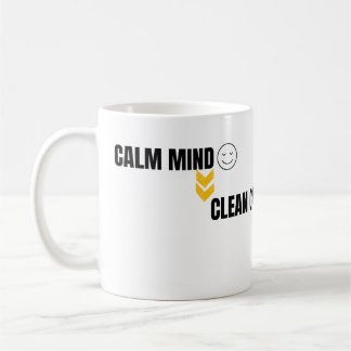 Calm Mind Smart Trading Minimal Chart Art Coffee Mug