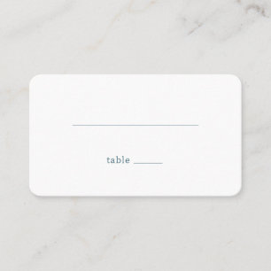 Calm Minimalist Line Place Card
