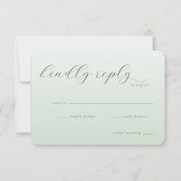 Calm Mint Minimalist Invitation