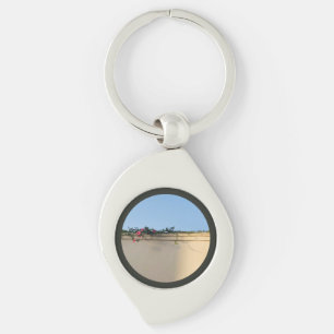 Calm Moment Photo Keychain
