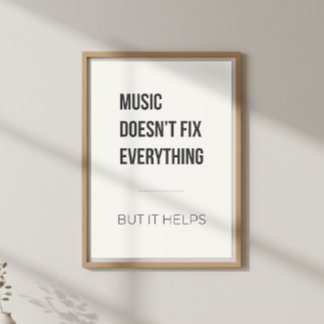 Calm Motivational Music Therapy Poster