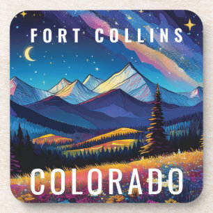 Calm Mountain Landscape Wilderness Tourist Travel Coaster