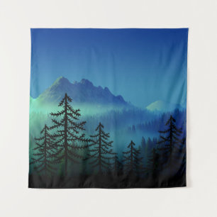 CALM MOUNTAIN MIDNIGHT FOREST   TAPESTRY