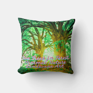 Calm Nature Aesthetic Design Throw Pillow