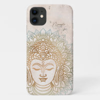 Calm neatral tones and gold buddha tibetan