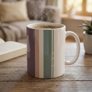 Calm Neutral Stripes – Modern Minimal Mug