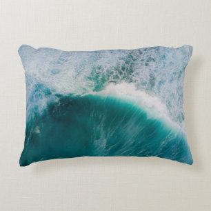 Calm ocean accent pillow