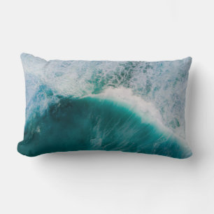Calm ocean lumbar pillow