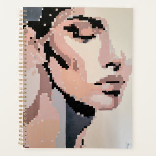 Calm pastel face planner