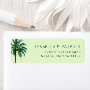Calm Pastel Green Palm Tree