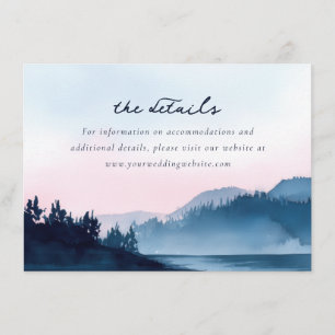 Calm Pastel Watercolor Landscape Enclosure Card