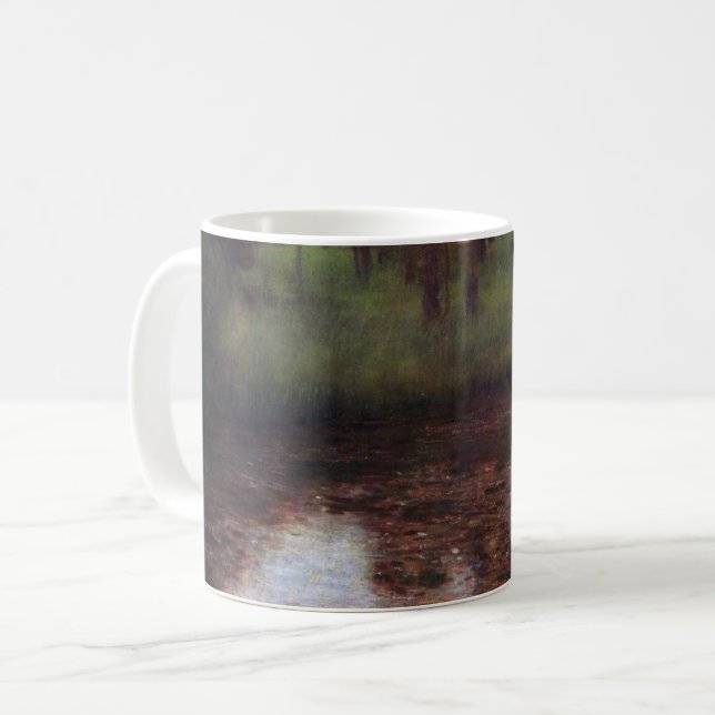 Calm Pond on Kammer Castle Grounds, Gustav Klimt Coffee Mug (Front Left)