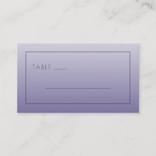 Calm Purple Minimalist Table Sign Place Card